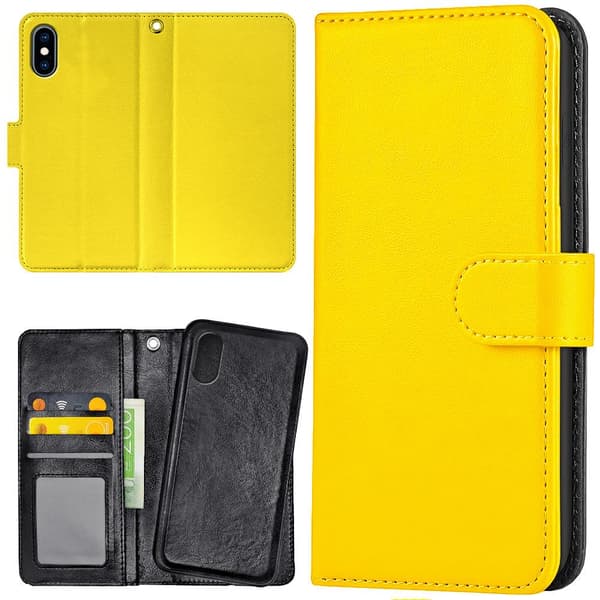 iPhone XR - Plånboksfodral/Skal Gul Gul yellow