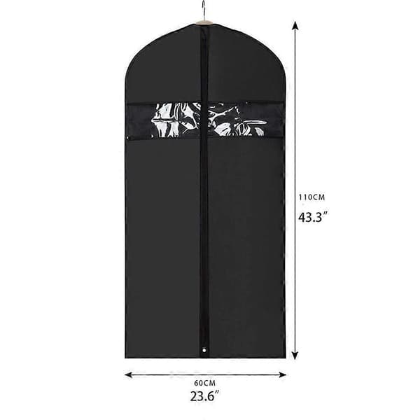 3-pack Klädfodral - Lätta kostymväskor med dragkedja 110 cm för förvaring