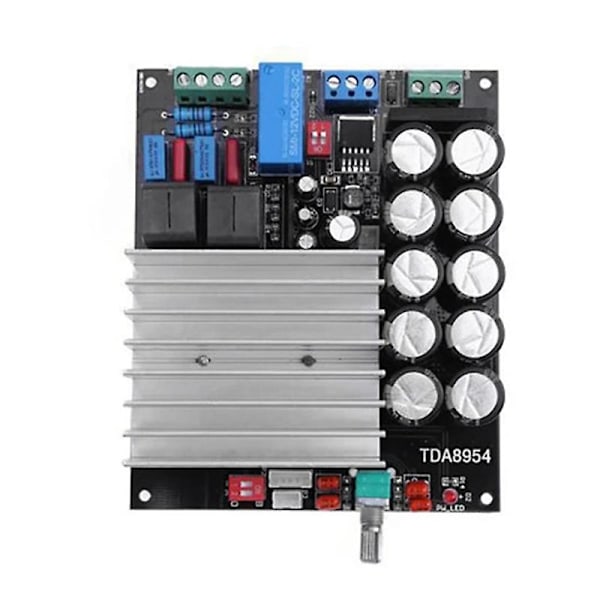 Dual Channel Stereo Hög Effekt Digital Audio Power Amplifier Board Tda8954 Förstärkare 210w+210w Amp