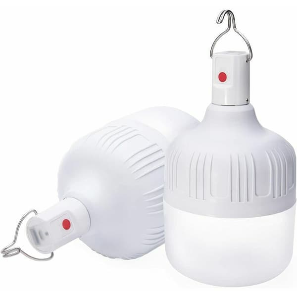 2-pack 5000 Lumen Camping Lanternor - 5 Läges Uppladdningsbara LED-lampor