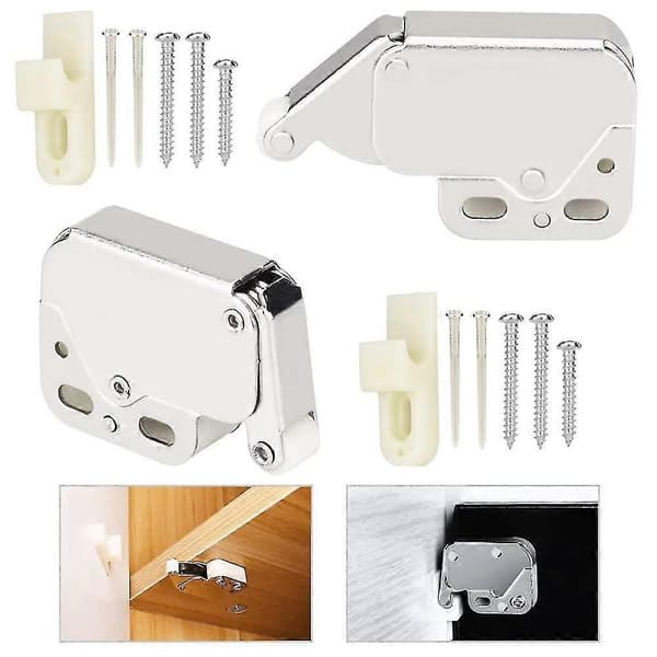 Jousilukko Mini Snap Lock -kiinnike ruuvaukseen, 2 kpl