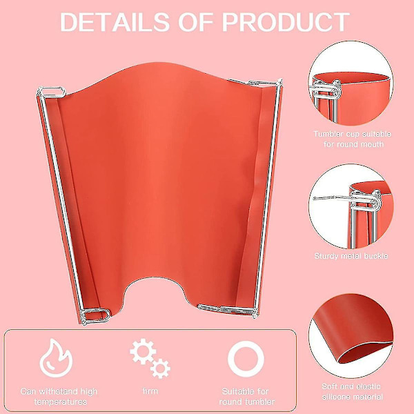 20 Oz Sublimeringskopp i silikon 3D Sublimeringskoppomslag Koppenklemme Armatur Varmeoverføringskoppform For