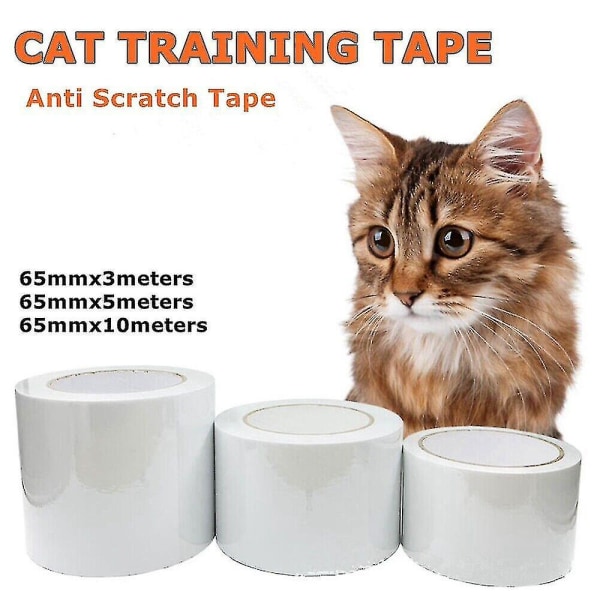 10m Katt Husdjur Anti Scratch Tejp Skydd Dekal Soffa Möbler Vakt Klar Rulle