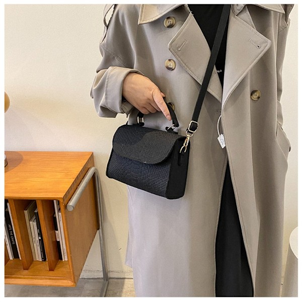 Naisten trendikkäät käsilaukut Retro Designer Luxury Square Crossbody -laukut Khaki