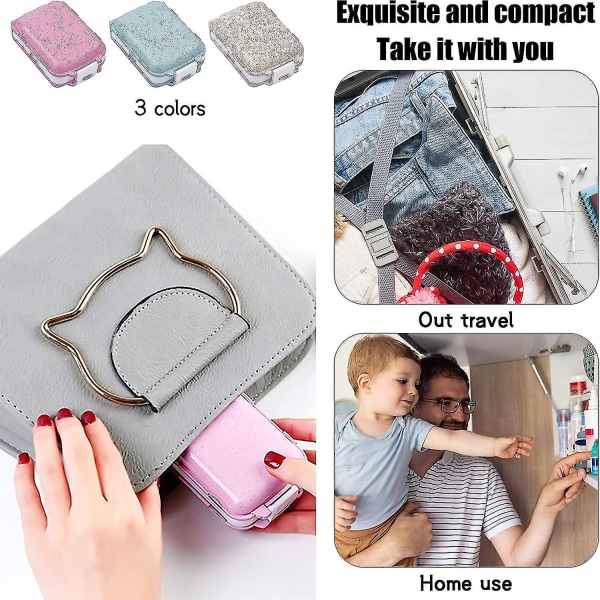 3-pack pillerburkar, förseglad vetemedicinlåda, bärbar pillerdispenser, 7 fack tablettask