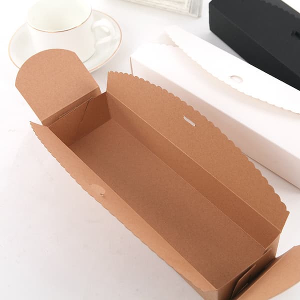 Presentförpackning, 3-pack dekorativa presentförpackningar med för presenter Bulk（Vit, svart och kraftpapper）Spot bakförpackningslåda