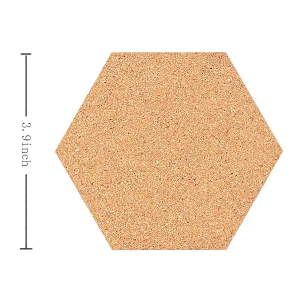 Selvklebende korkbrikker, korkmatter korkbakplater for brikker og DIY-håndverksartikler (10