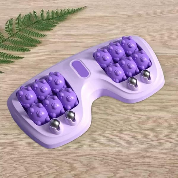 Fodmassagerulle til Blodcirkulation - Afslappende Fodpleje med Massagebold Orange
