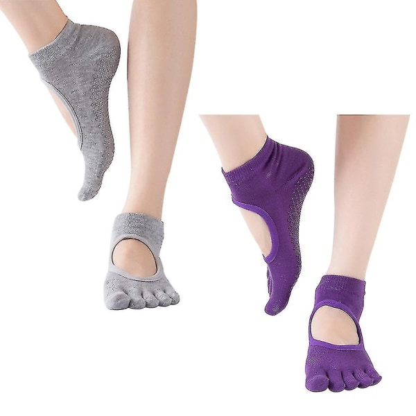 Grip Non-slip Toe Socks For Pilates, Barre, Yoga, Ballet