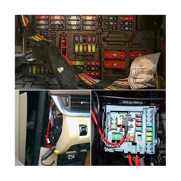 20 stk. 12V biltilføj-en-kredsløbssikring-adapterkits /atc Mini Low Dual-slot-sikringholdere