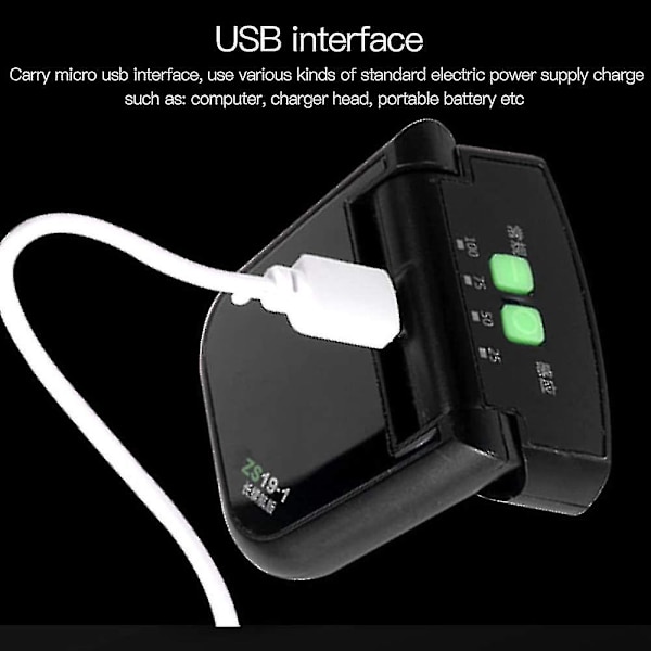 LED-sensor Clip-on Hat Light, Bärbar USB-laddningsbar Handsfree Clip-on Hat Light, Vattentät Fiske Nattljus Huvudlampa