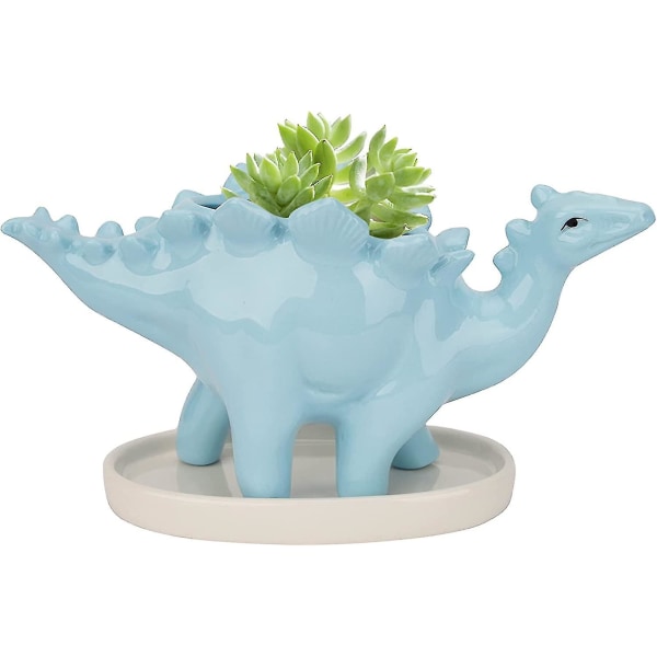 Dinosaur Flowerpot Ceramic, Succulent Pots Cactus Container Planter, Succulent Flowerpot Mini Planter Pots Cute For Art Vase Garden Desktop Decoration