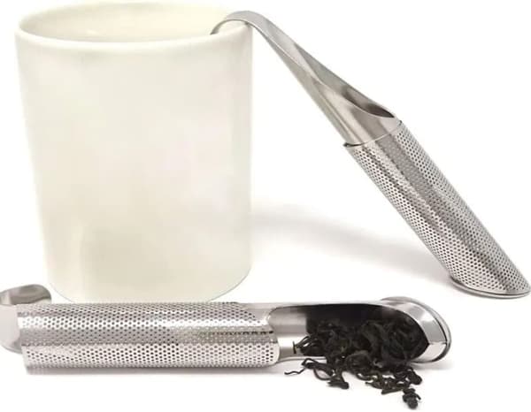 2x Tesil rør rustfritt stål nett teinfuser