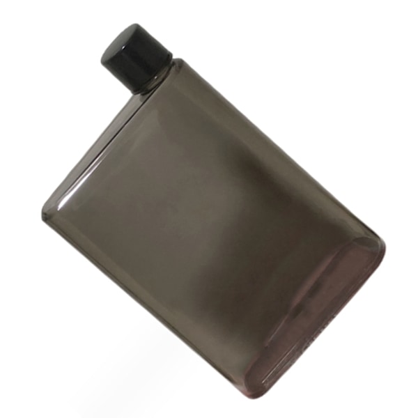 A5 Litteä Vesipullo Matkapullo Kannettava Matkamuki Litteä Urheiluvesipullo Urheiluun Retkeilyyn Kuntosalille Ulkoiluun Musta 350ml 0.2
