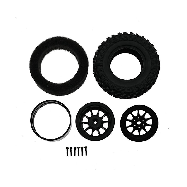 För Mn 1/12 Mn90 91 99 99s Klätterbil Uppgradering Delar Clip In-däck Bomullsdäck Modifiering,svart+s