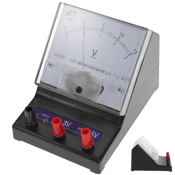 1 stk. 0-15V Voltmeter Fysikk Eksperimentelt Apparat Eksperimentutstyr Tilfeldig Stil