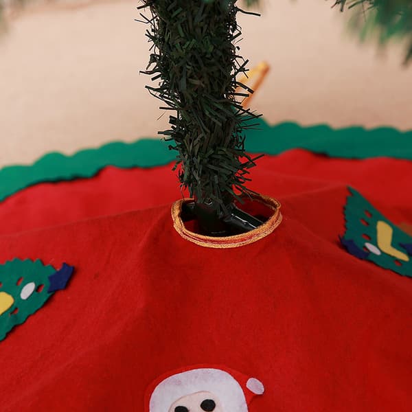 Træskørtspynt Juletræsskørt Forklæde Klæde Tæppe Traditionelt Træskørt festpynt