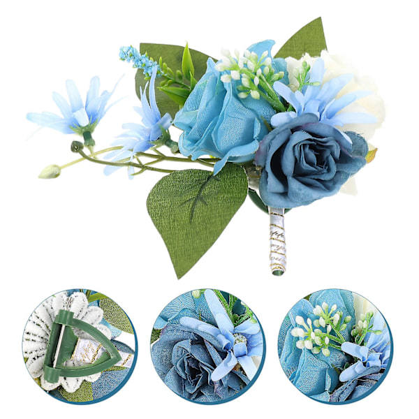 Bryllupsfest Corsage Brosche Blomster Delikat Brosche Blomster Dekoration Corsage