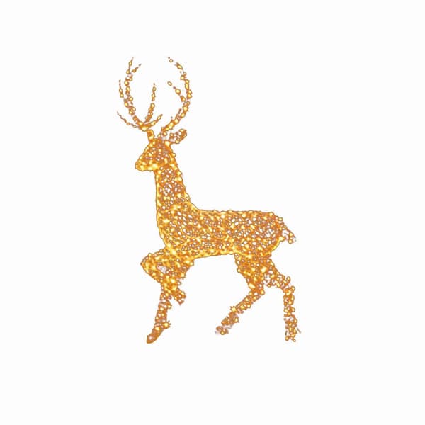 Utendørs Julefigur LED Skiende Elger Hagedekorasjon Ornament 35cm B