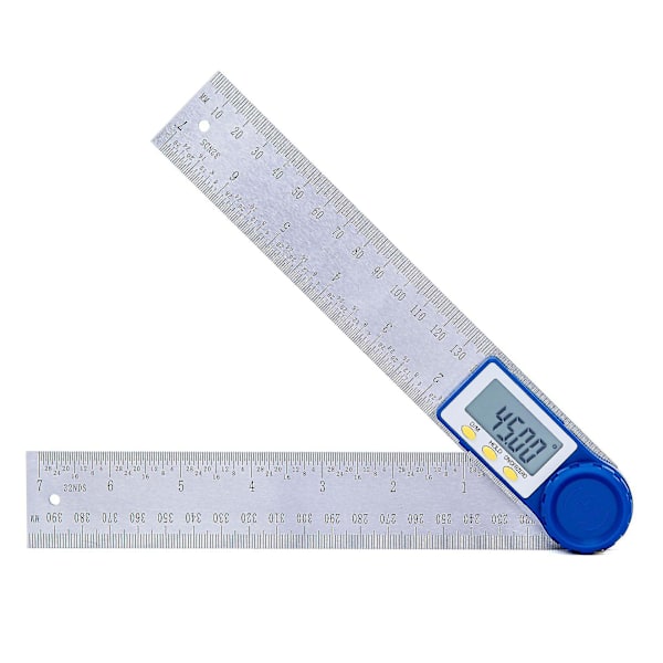 Digital Angle Protractor, Stainless Steel Square For Woodworking And Beveling, 360 Measuring Range