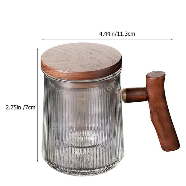 Teemugg Glas Hem Vattenkopp Glas Drickmugg Hem Drycker Kopp Dryckeskopp