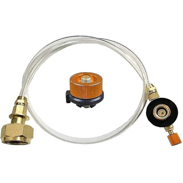 Propangasadapter slangkonverter ersättningsslang ansluter till utomhuscamping camping gasspis propangascylinderadapter