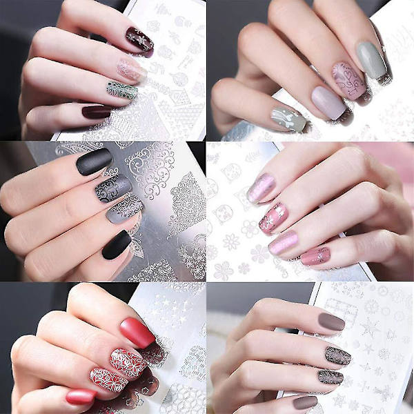 Dobbelt Hoved Med Stempel Sæt Manicure Stempel Klar Diy Tryk Stempel