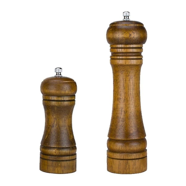 Salt And Pepper Grinders,oak Wooden Salt And Pepper Mills