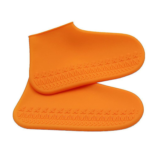Silikon Elastisk Återanvändbar Promenad Regn Vandringorange