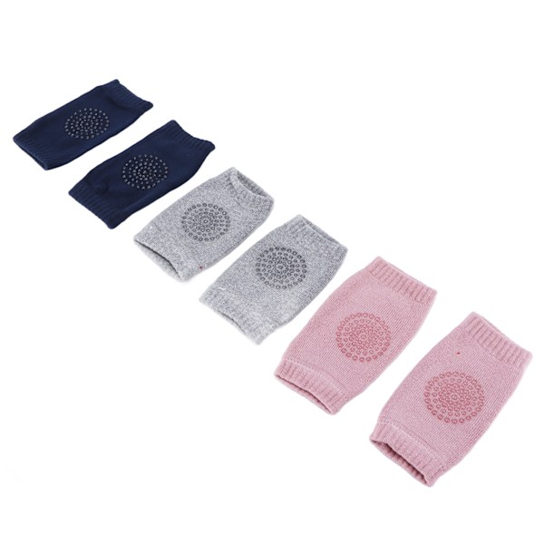 Par Baby Knäskydd Kammad Bomull Unisex Spädbarn Krypande Halkfria Knäskydd Knäskydd 0.1