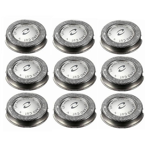 9 stk. udskiftningshoveder til Philips Norelco HQ3 HQ4 HQ55 HQ56 HQ6900 HQ6868 HQ5812 HQ6874 barbermaskine