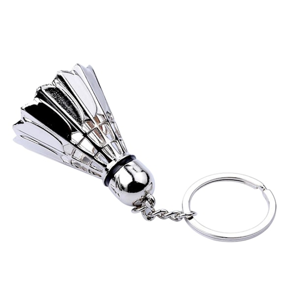 10x Kreativt Metal Badminton Nøglering Tre-dimensionelt Badminton Turnering Souvenir Nøglering Sp