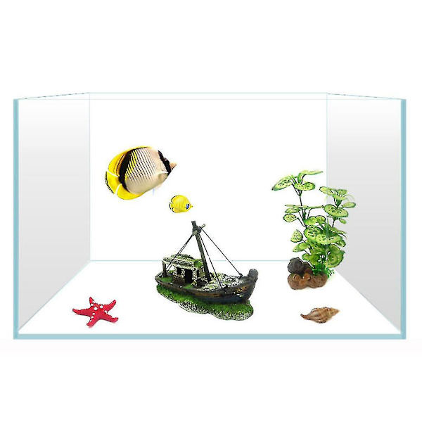 Akvarieplastplanter for tankdekorasjoner Kunstig vannplantekokospalme
