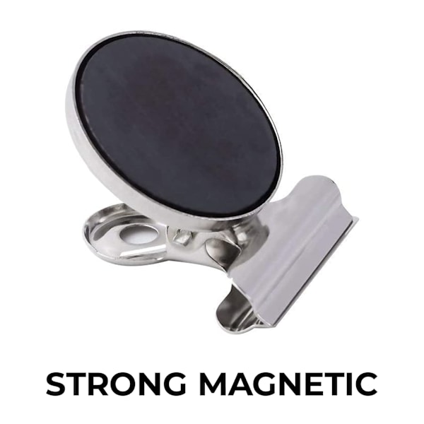 4 st magnetiska klämmor för kylskåp, magnetiska klämmor för whiteboard, lärarmaterial, chipklämmor, påsklämmor, matklämmor för upphängning