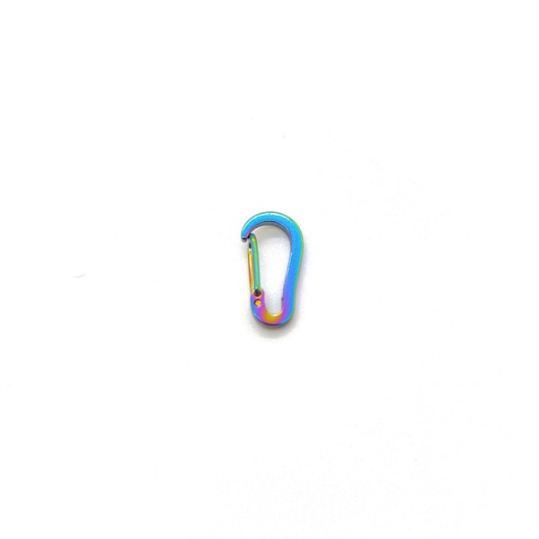 Mini Karabiner, Titanlegering Liten Karabiner Nøkkelring Klatreklips Snap for Camping Fotturer Fiske Reise Utendørs