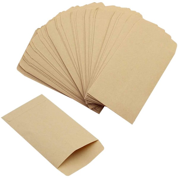 120 brune papirsposer, gaveposer lavet af 100% ren kraftpapir