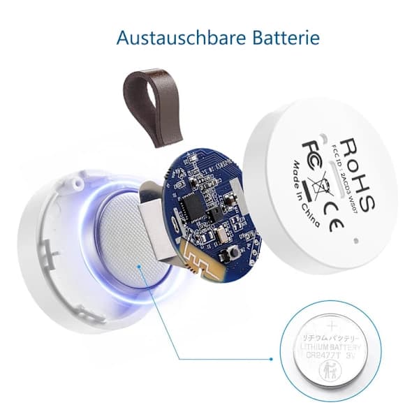 Bluetooth Termometer Hygrometer 3-pak med Datalogging App-kontrol Høj Præcision til Drivhus Babyværelse Kontor Hvid 3-st