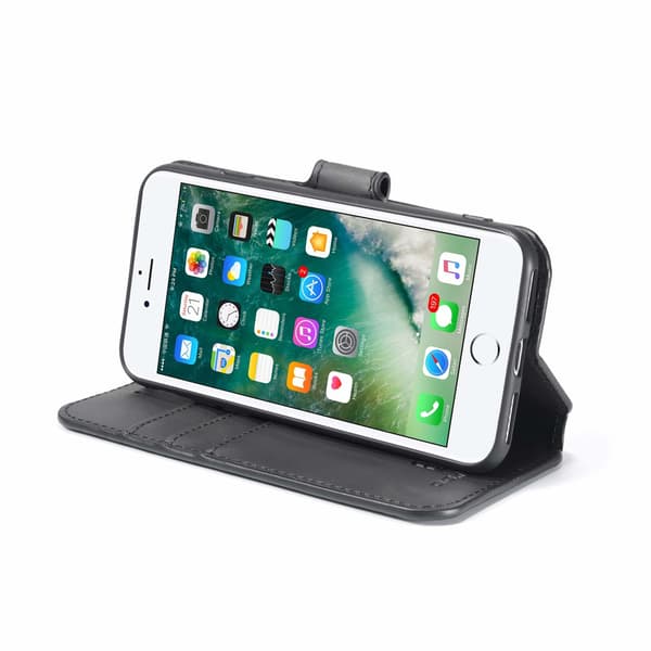 iPhone 7/8 mobilskal PU-läder Svart