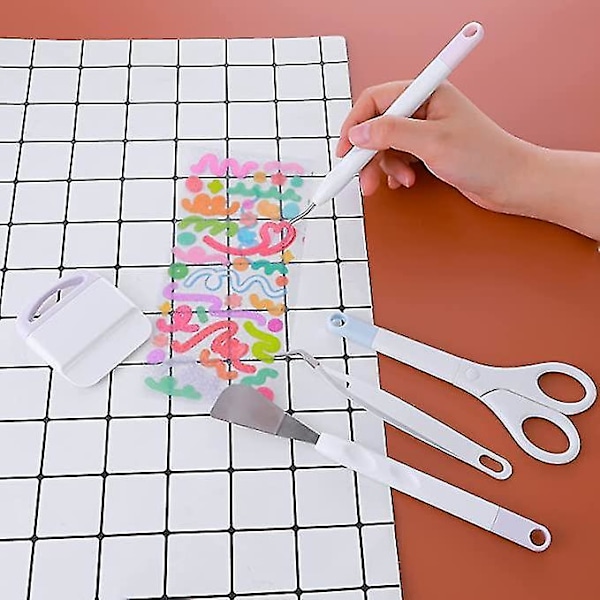 Verktygssats för hantverk, Cardstock Crafting Basic Tools Kit Weeding Remover Tool Set inklusive trådkrok, pincett, spatel för gör-det-själv-prägling, gravyr Z