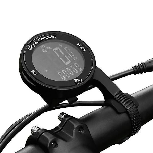 Trådlös cykelcomputer Vattentät cykelmätare Multifunktionell LCD-skärm Cykelhastighetsmätare Mountainbike Speedo Meter