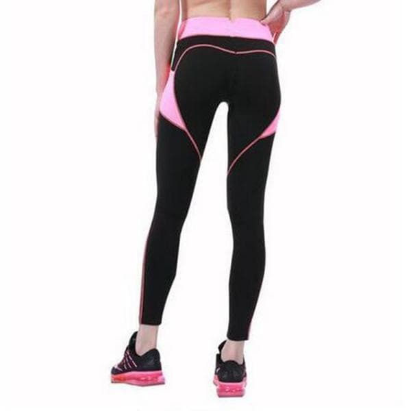 Sort Pink Leggings med sidelommer sort black M