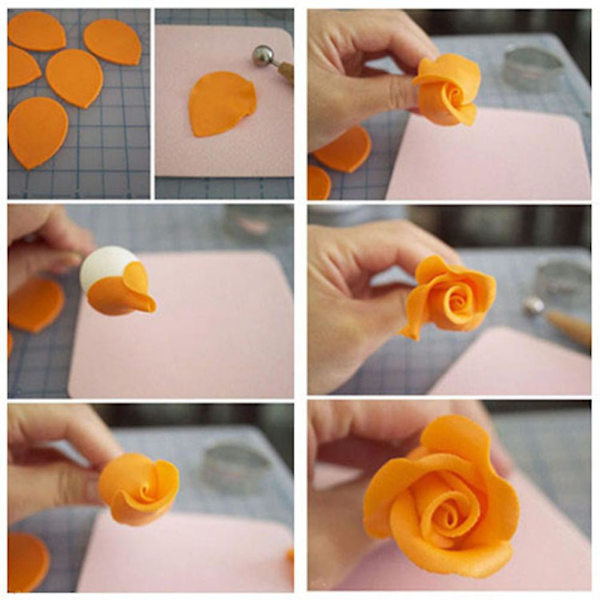 10 stk rustfritt stål blomst kronblad kjeks kuttere rose kronblad fondant kake skjæremaskin hjem baking verktøy preging former (sølv)