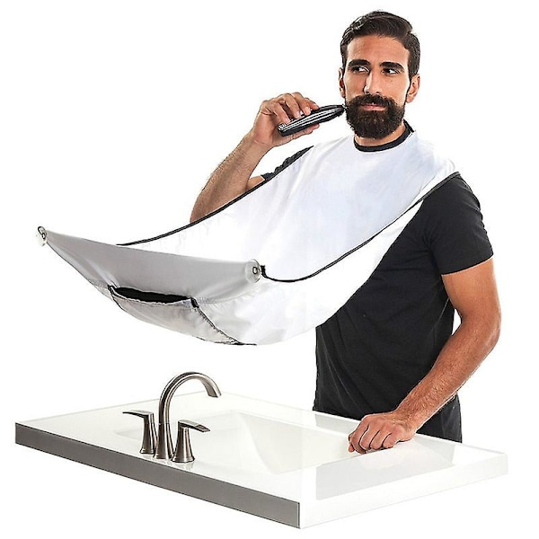 Beard Shaving Apron Care Clean Hair Adult Bibs Shaver Holder