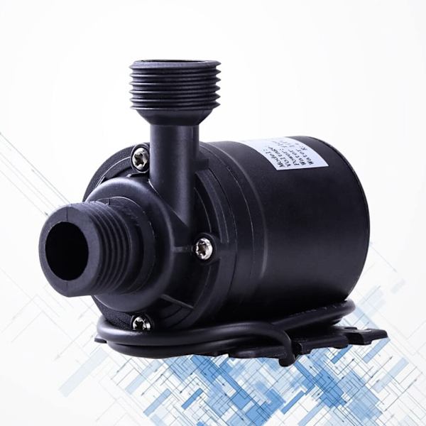 DC 12V Borstlös Vattenpump Hanegänga Centrifugal Nedsänkbar Pump 800L/H för Fontän Solpanel Damm Akvarium