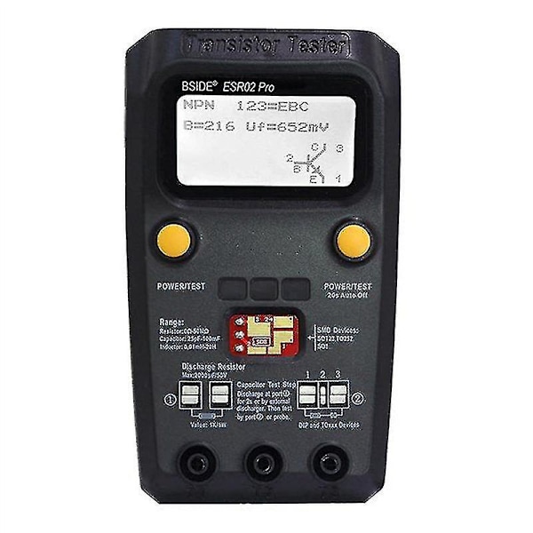 Esr02 Pro Transistor Tester Digital Multimeter Diode Triode Resistor Capacitance Inductance Mosfet