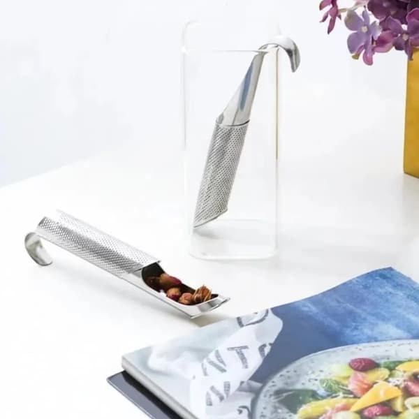 2x Tesil rør rustfritt stål nett teinfuser