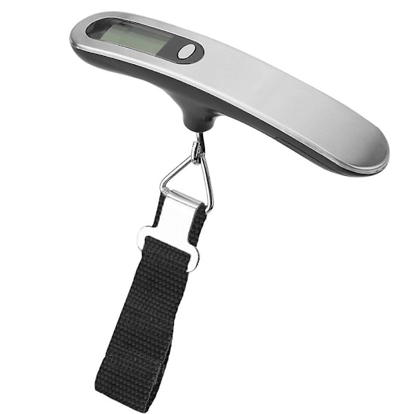 Digitaalinen vaaka Elektroninen matkatavavaaka Lcd-näyttö Kädessä pidettävä vyövaaka Matkatavarat punnitseva vaaka 50kg/110