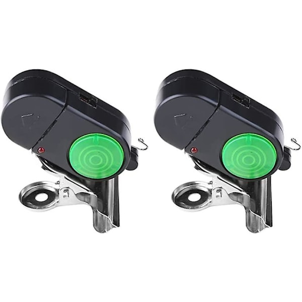 4 st Fiske Alarm Bite Indikator Ljud Led Fiske Alarm Vattentät Batteridriven Clip-on