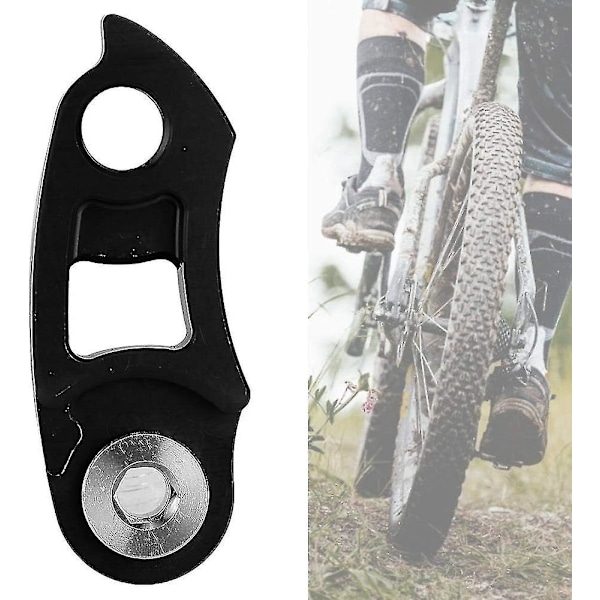 Sykkel sykkel bakre derailleur henger, aluminium sykkel bakre derailleur henger forlengelsesramme gir halekrok forlenger (1 stk, svart) -z