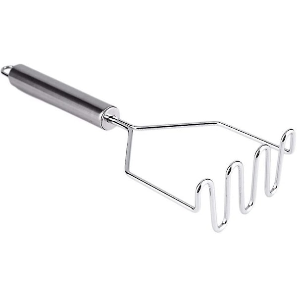 Stainless Steel Wave Shape Potato Masher Cutter Tool Kitchen Gadget Tools Sweet Potato Masher Attractive Processed1pc -t